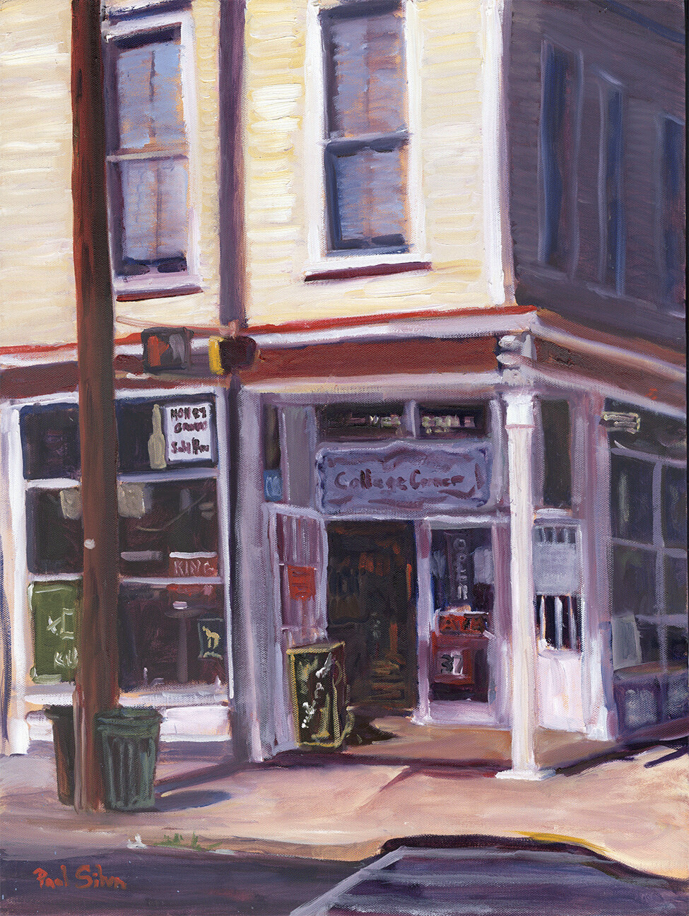 "College Corner"  Original Oil on Canvas 30x24