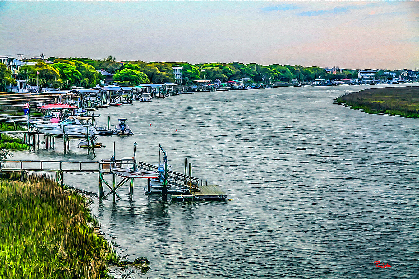 "Vibrant Life IOP Intercoastal Waterway" LIMITED EDITION
