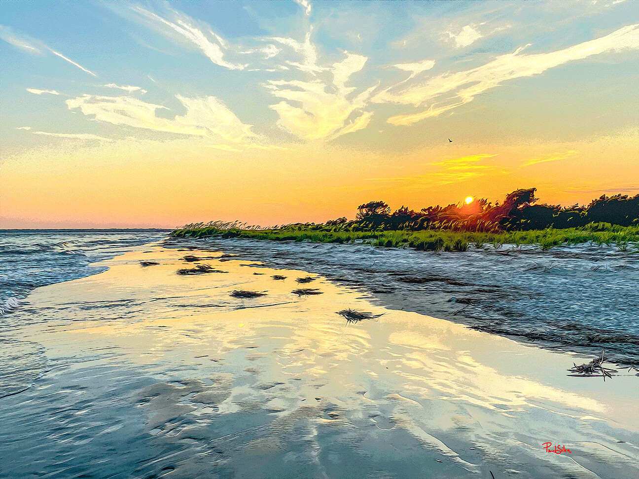 "Sullivans Island Sunset"