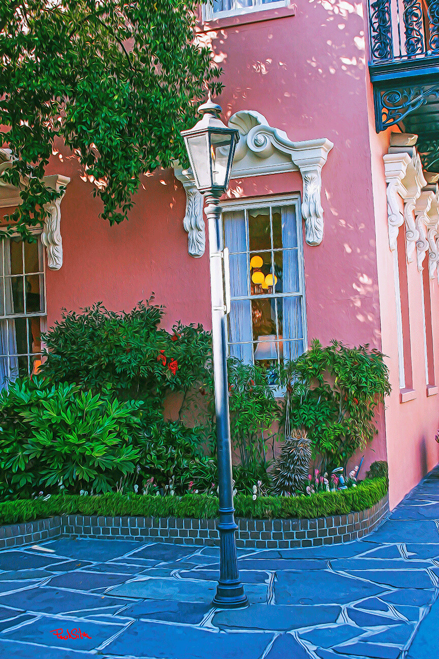 "Mills House Lamp and Window"