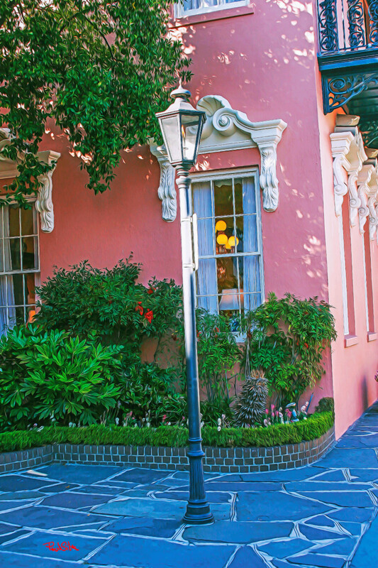 "Mills House Lamp and Window"