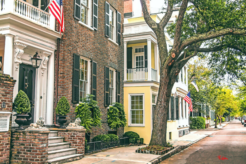 "Tradd Street Brick and Oak"