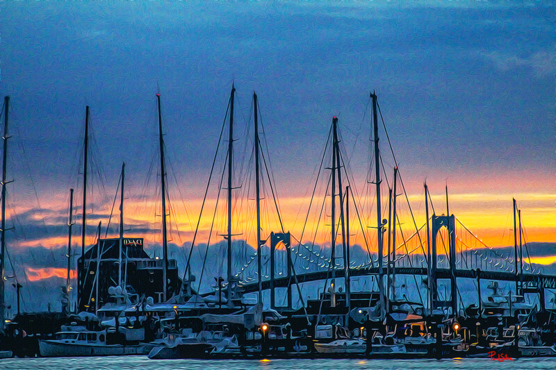 "Goat Island Sunset"
