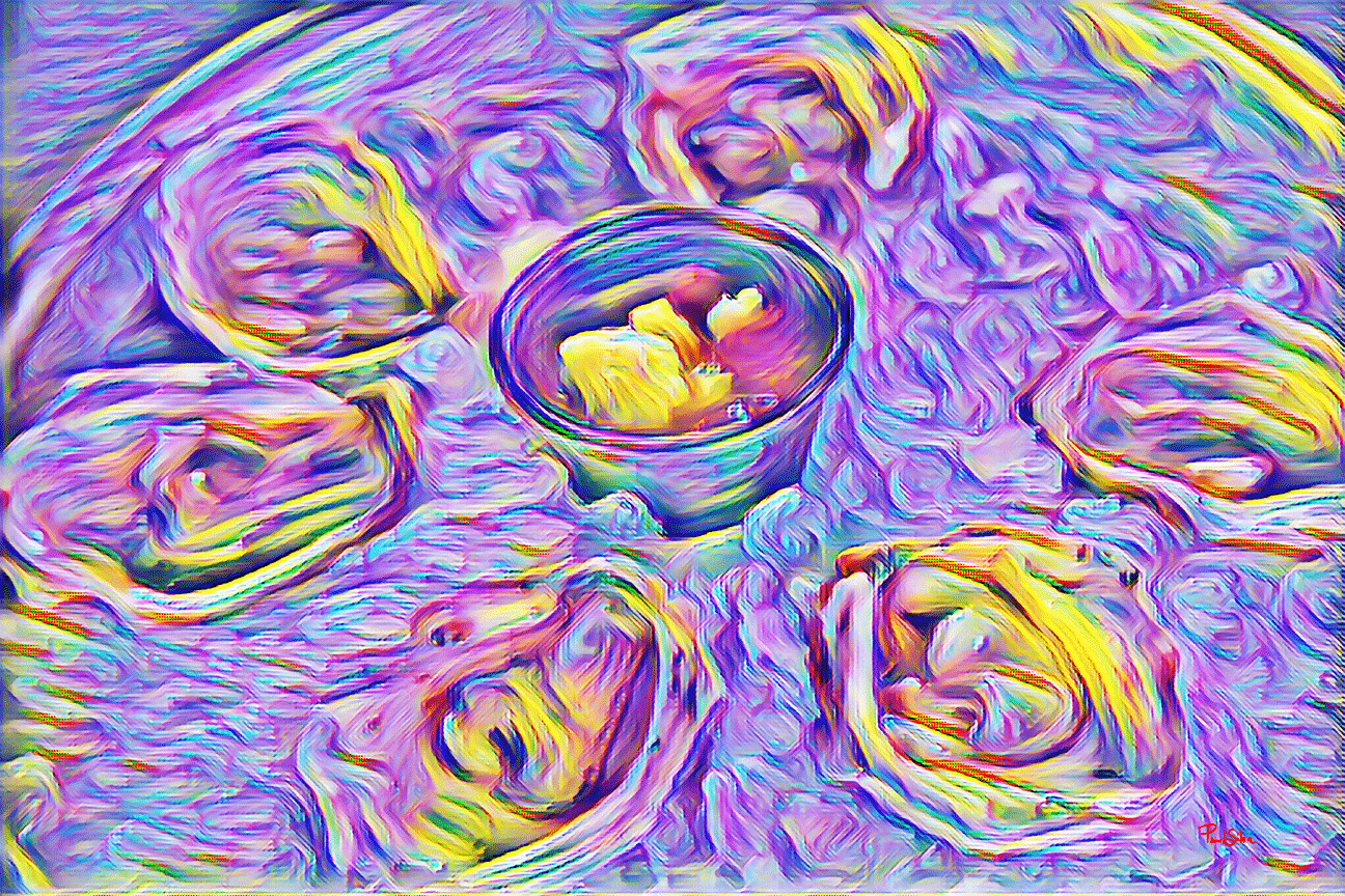 "Vibrant Abstract Oysters"
