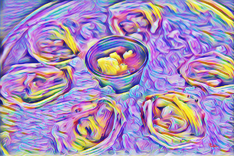 Vibrant Abstract "Oysters"