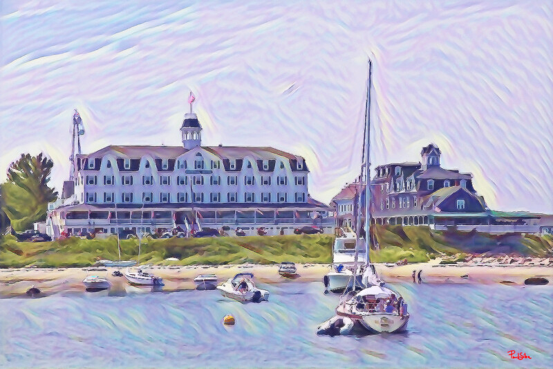 Vibrant Life "Block Island Harbor"