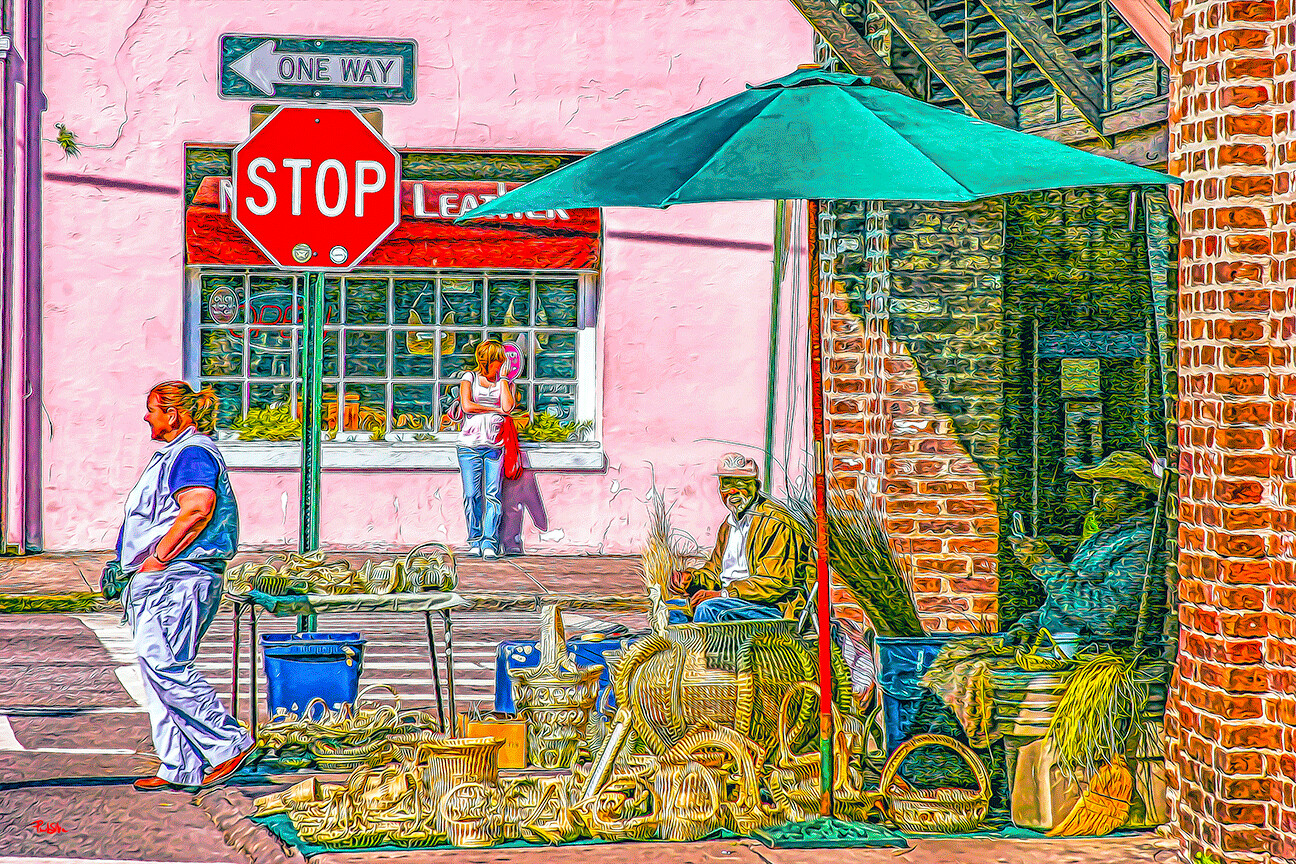 "City Market Weaver" Colorful Painter Series