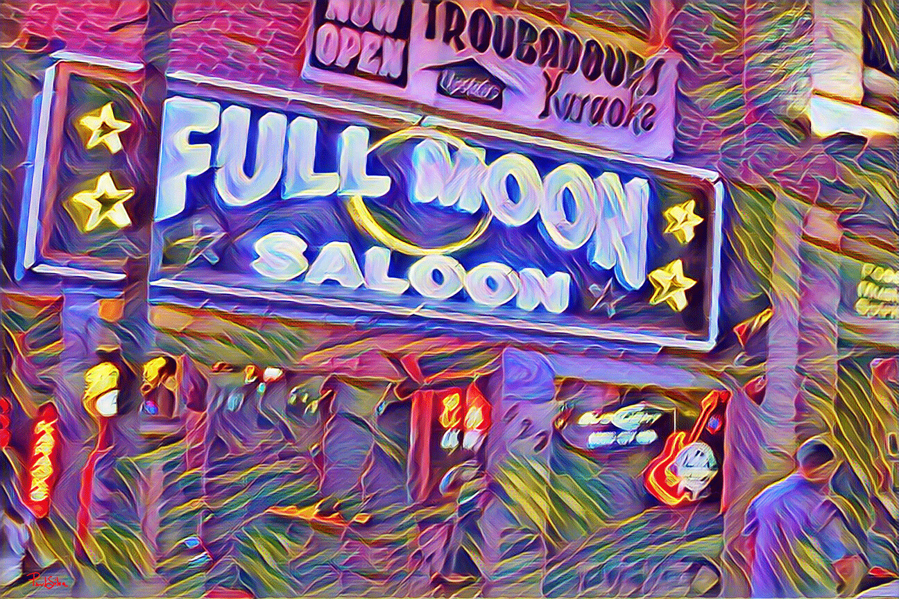 "Full Moon Saloon" Colorful Painter