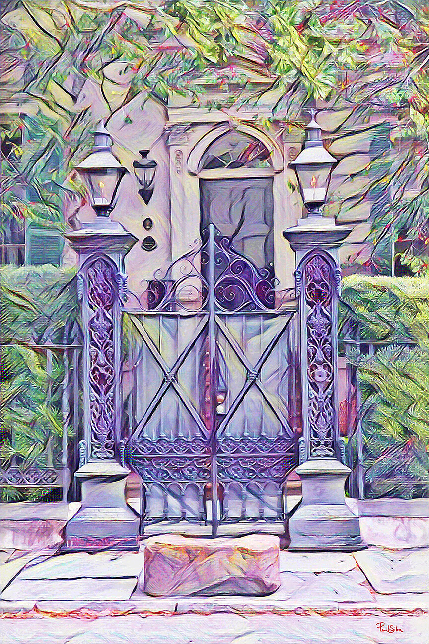 "Miss Patricia's Gate" Colorful Painter Series