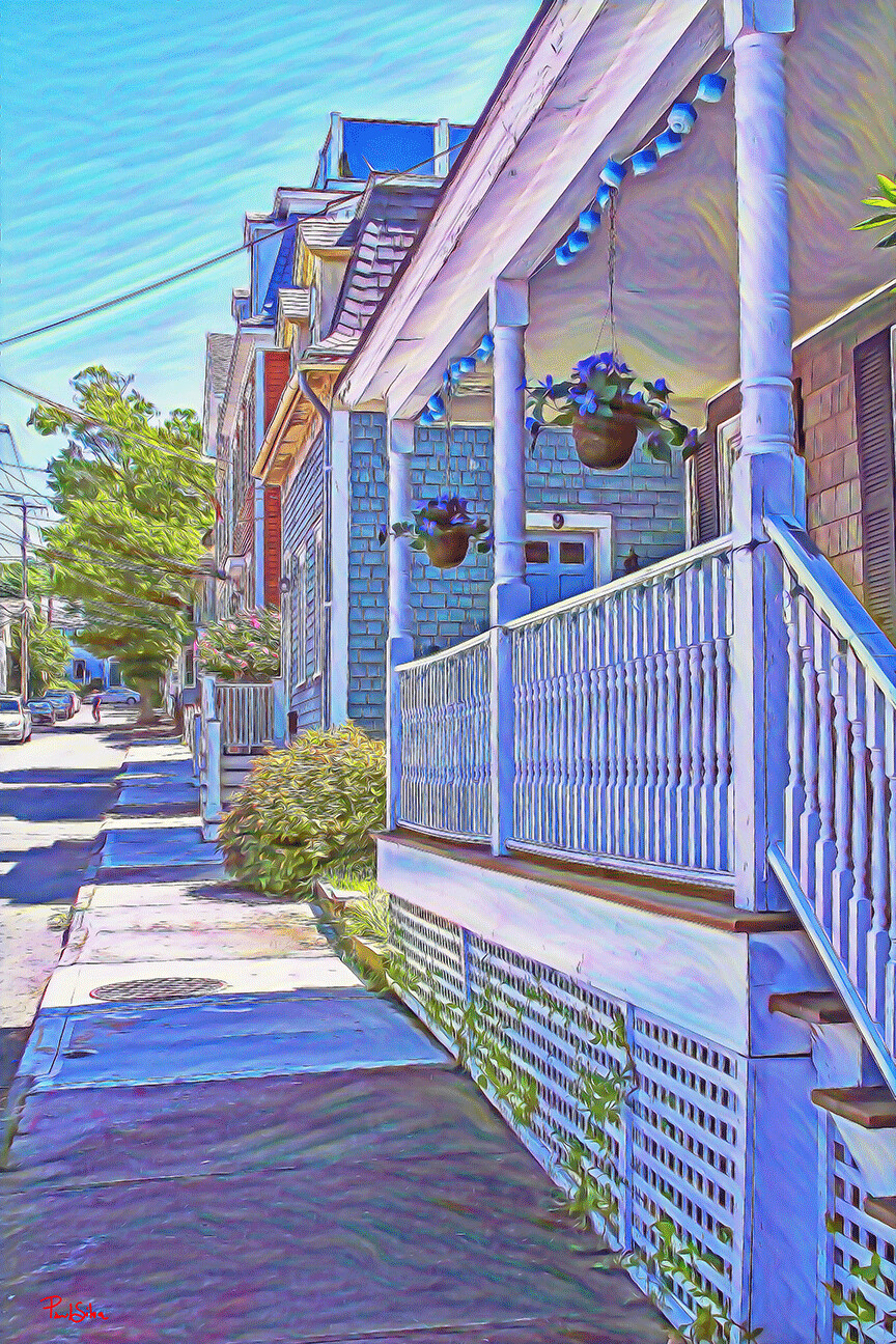 "Newport Sidestreet" Colorful Painter