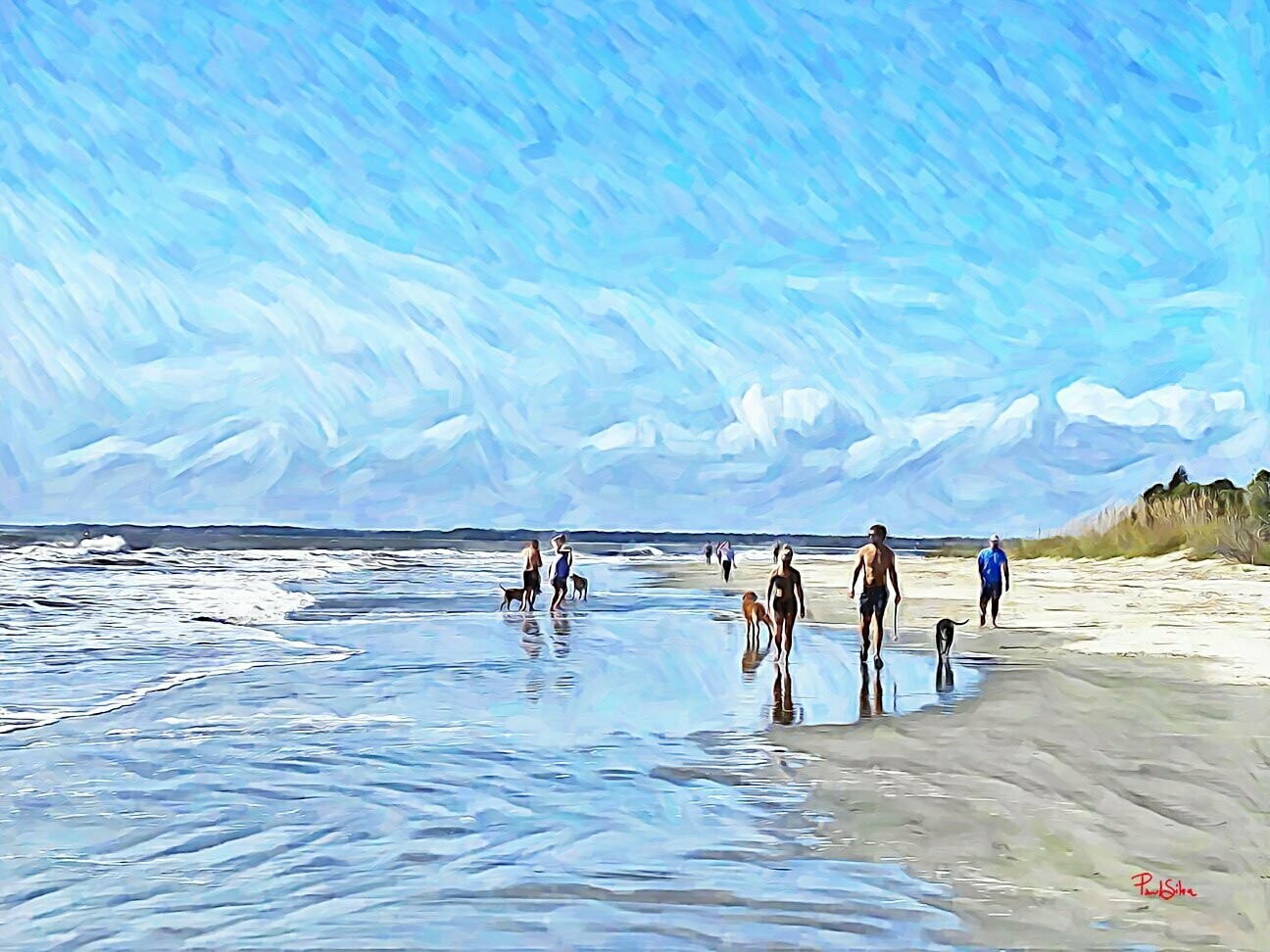"Sullivans Strollers" Colorful Painter Series