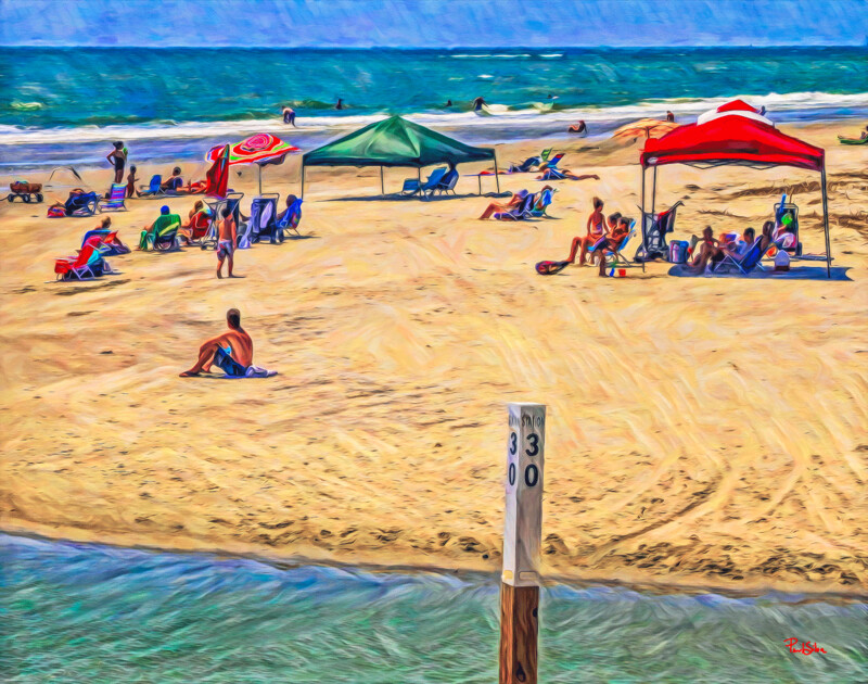 "Station 30 Sullivans Island" Colorful Painter Series