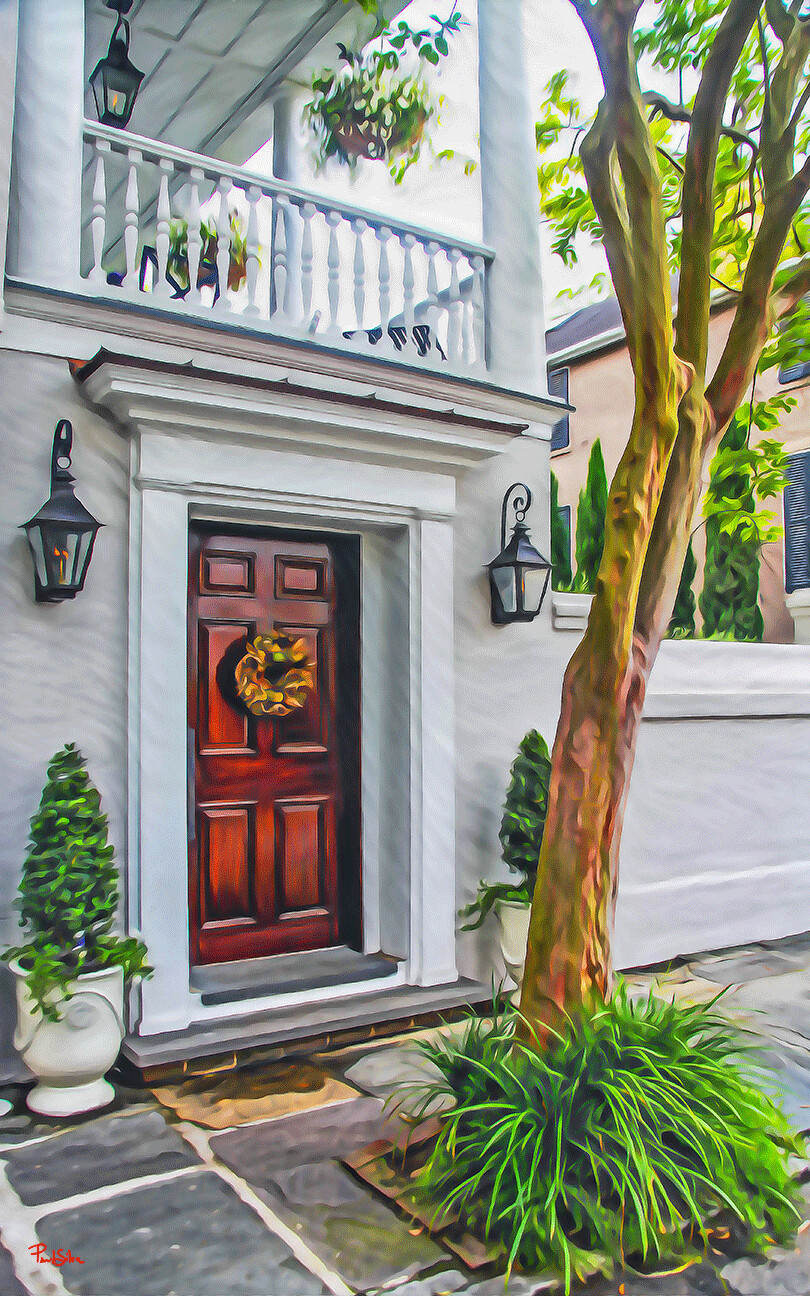 "Charleston Single Doorway" Colorful Painter Series