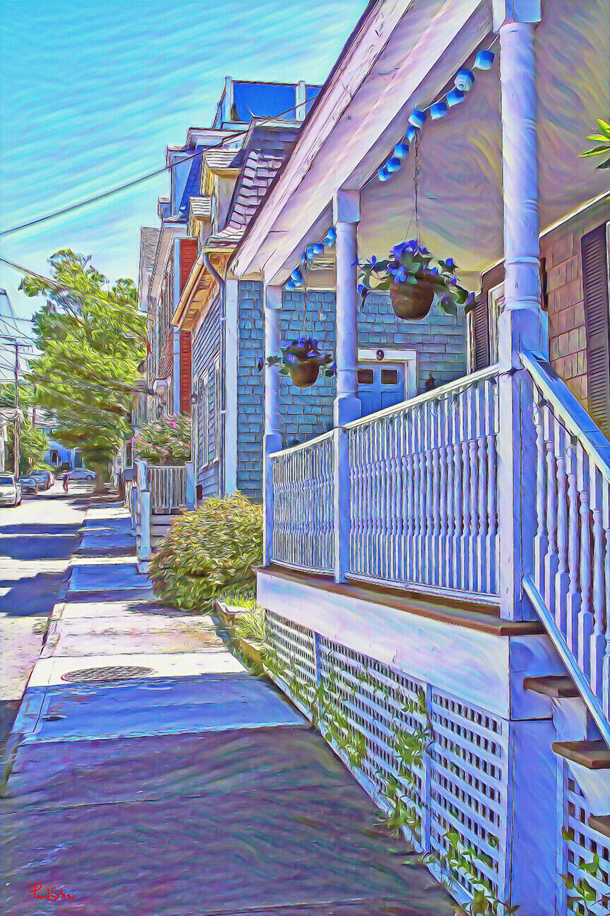 "Newport Sidestreet" Colorful Painter Series