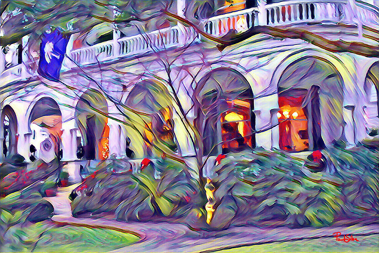 "2 Meeting St Veranda" Colorful Painter Series