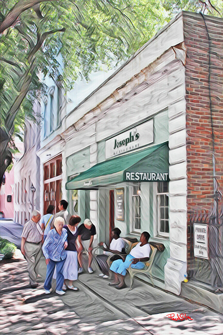 "Josephs on Sunday Afternoon" Colorful Painter
