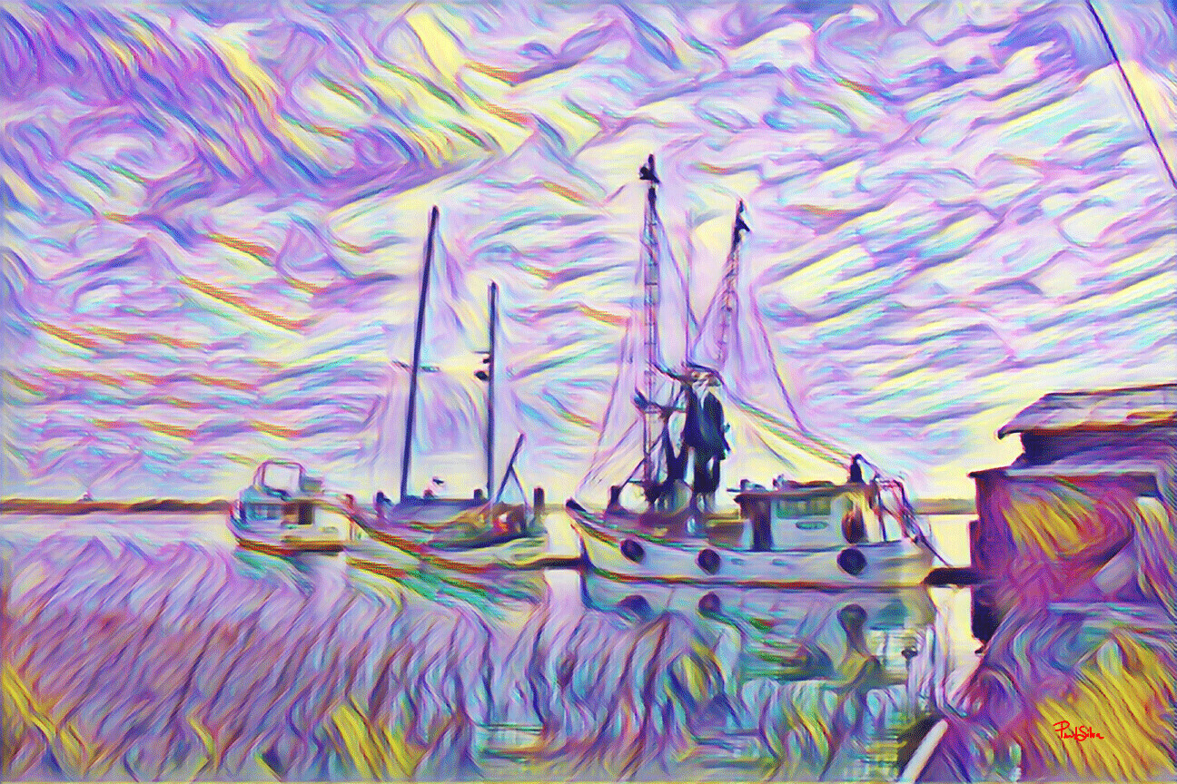 "Cherry Point Seafood" Colorful Painter Series