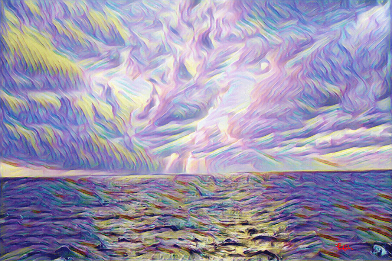 Vibrant Abstract "Ocean"