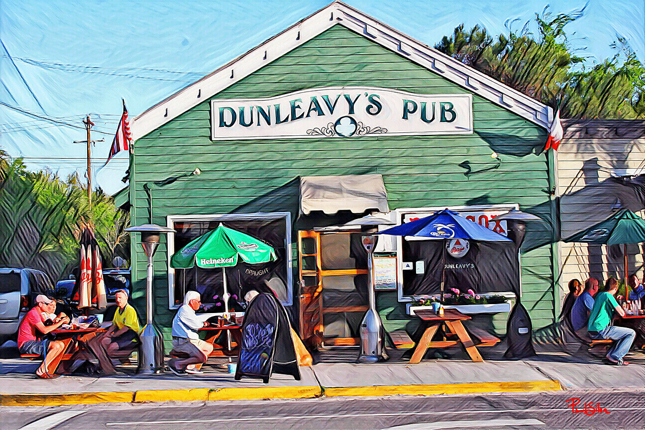 "Dunleavys Pub" Colorful Painter