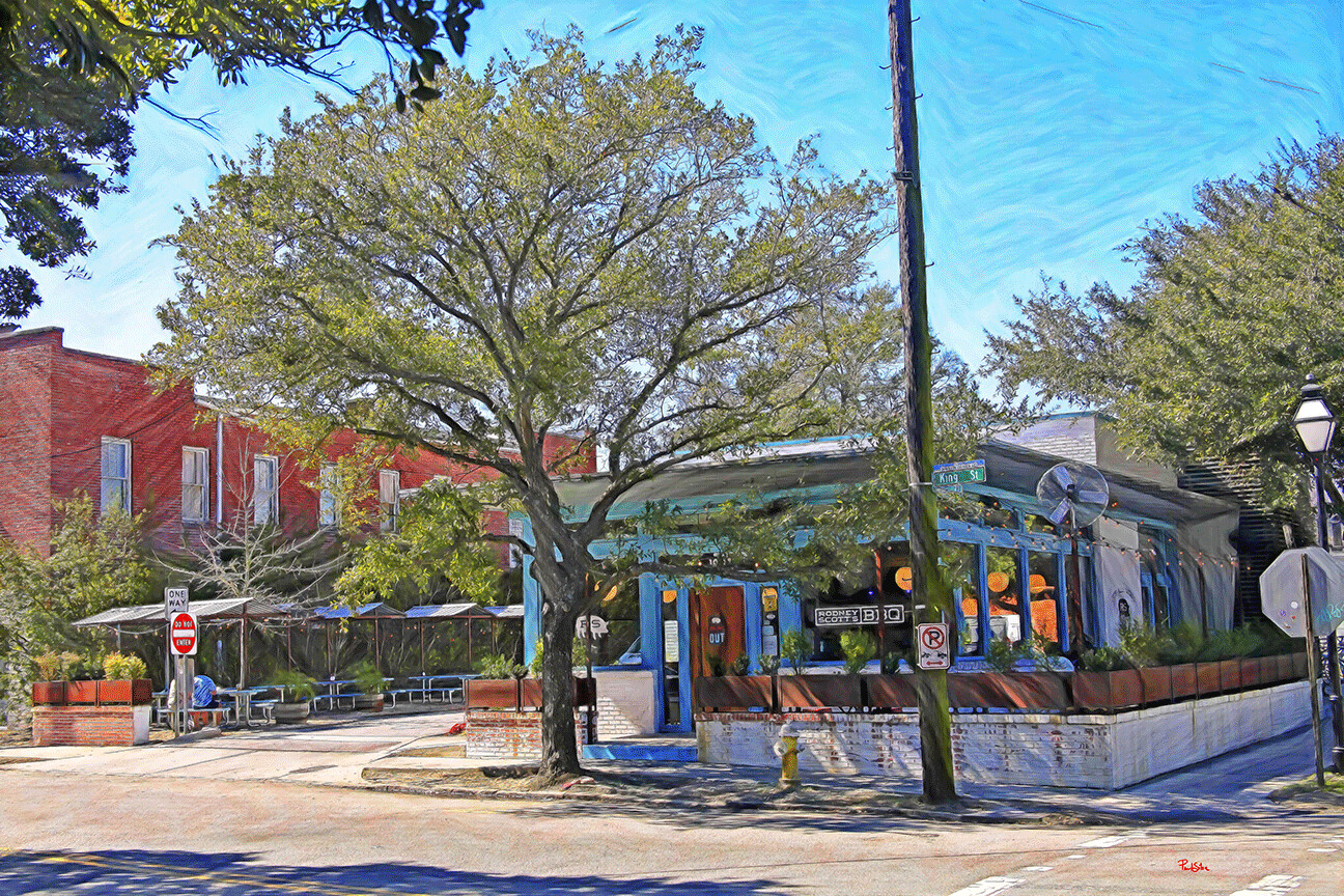 "Rodney Scott BBQ" Colorful Painter