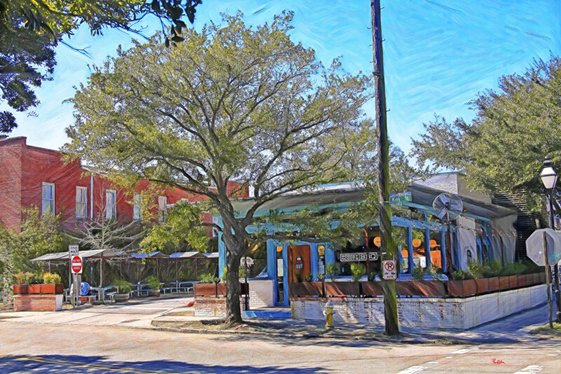 "Rodney Scott BBQ" Colorful Painter