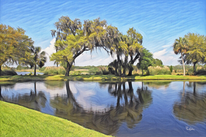 "Middleton Place Illusion" Colorful Painter Series