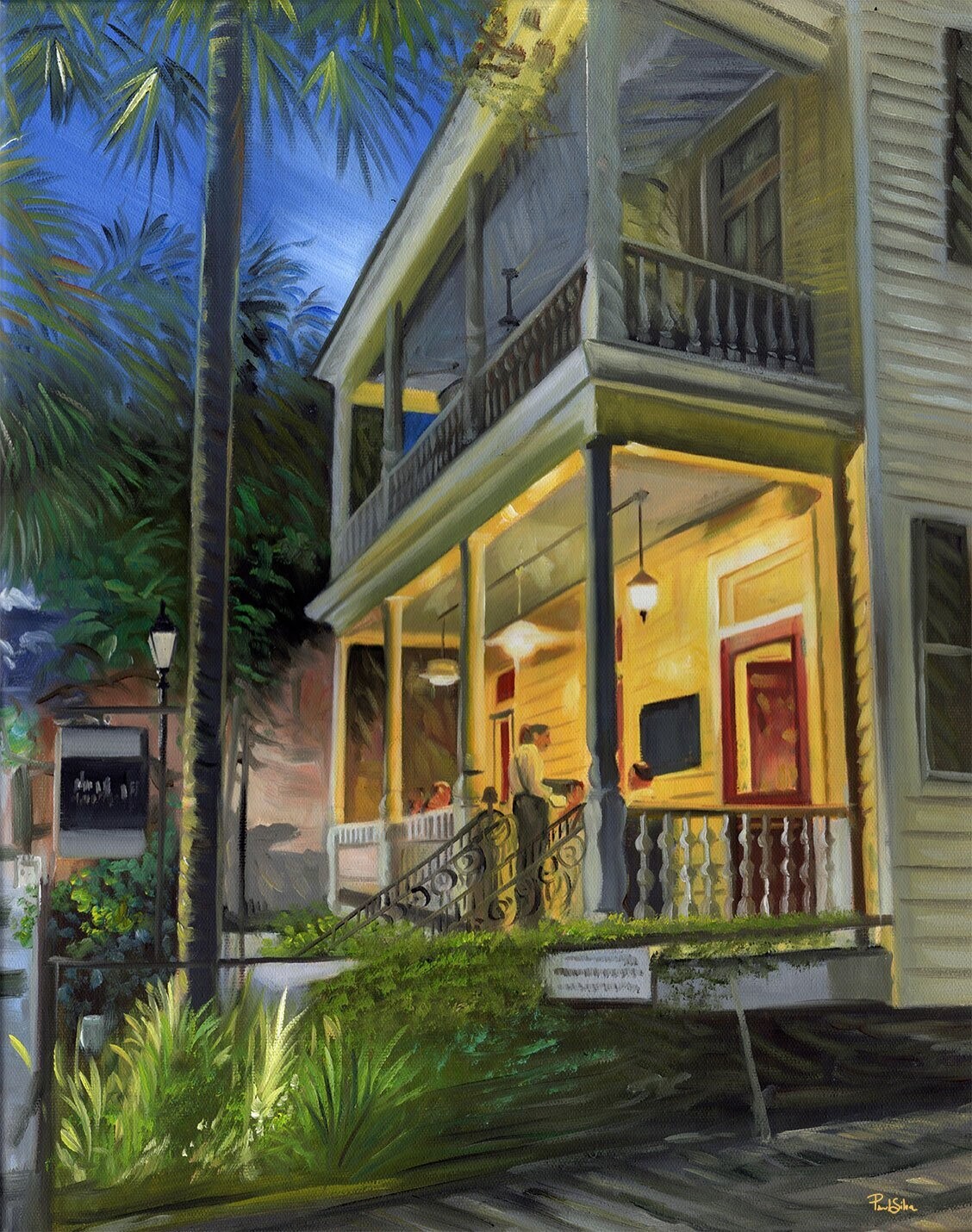 "Poogans Porch Evening" Oil on Canvas 16x20