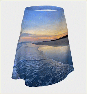Beach Sunset Flare Skirt