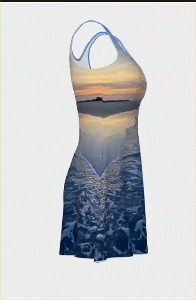 Beach Sunset Flare Dress