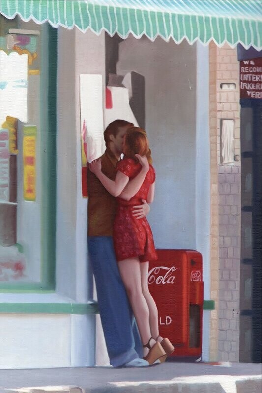 "The Notebook Kiss" Original Handpainted Oil 16x24