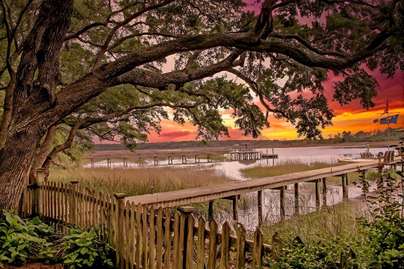"Palmetto Landing Sunset"
