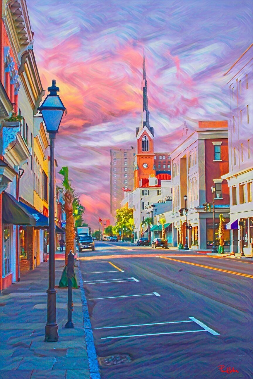 "King Street Vertical" Colorful Painter Series