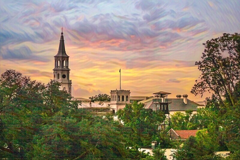 "Holy City Morning" Colorful Painter Series