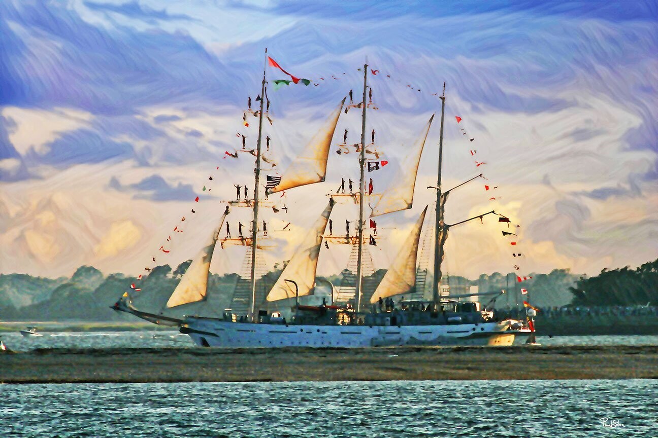"Tall Ship Departure"