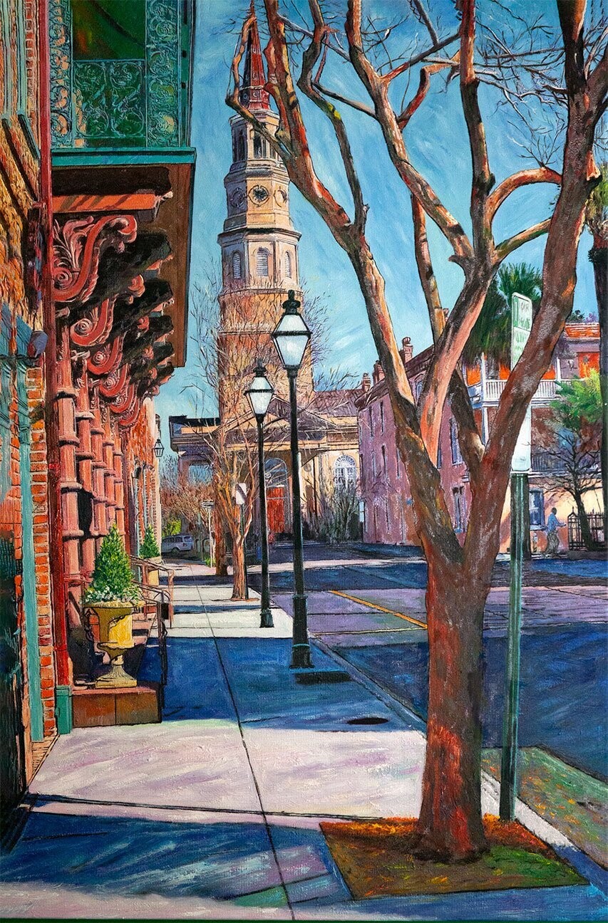 "Dockstreet and St Philips" Original Oil