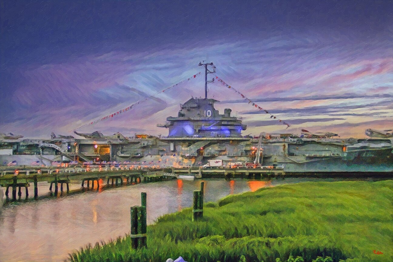"USS Yorktown" Colorful Painter Series