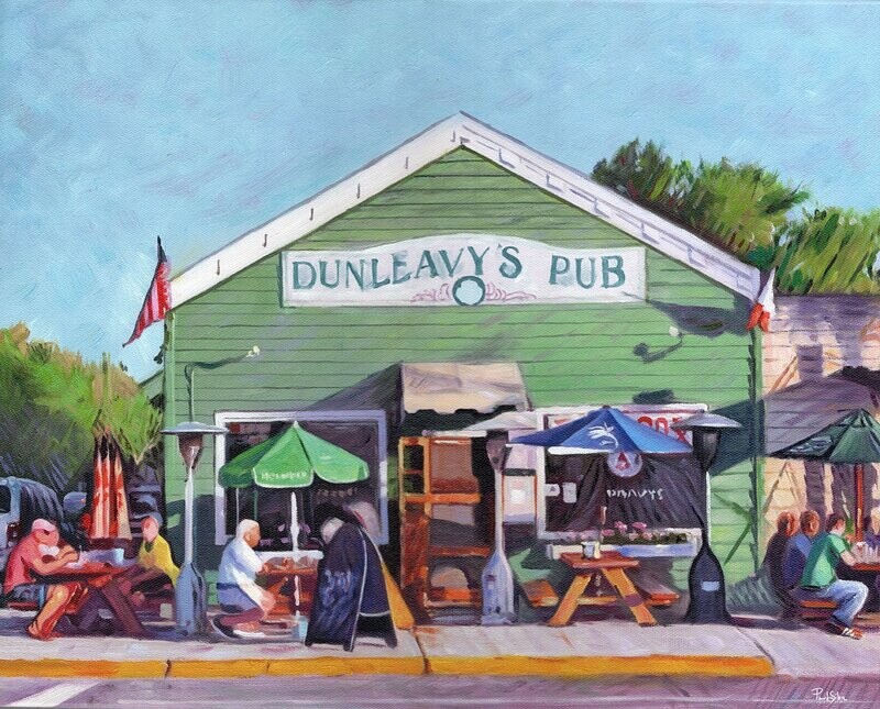 "Dunleavys Pub" Oil on Canvas 20x16