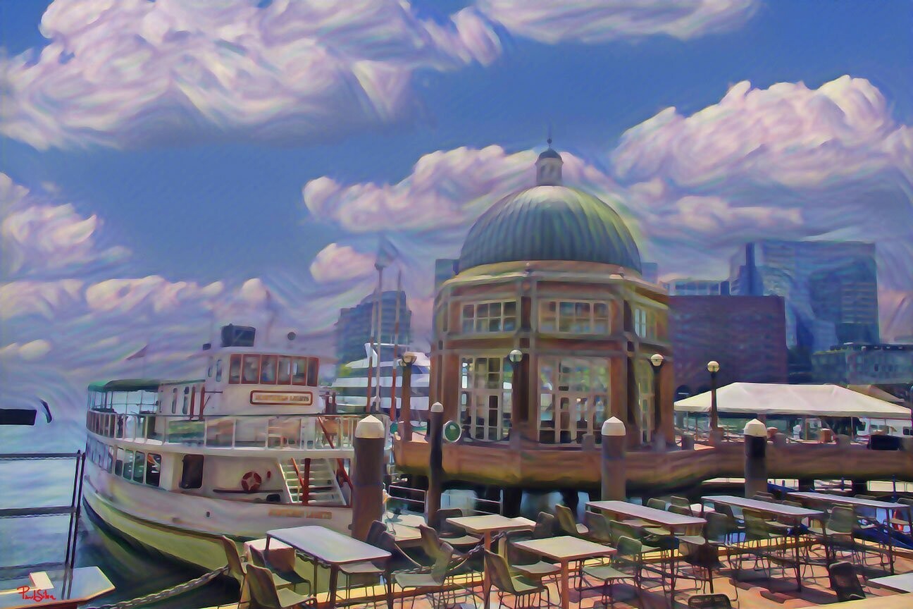 "Boston Harbor at Rowes Wharf"