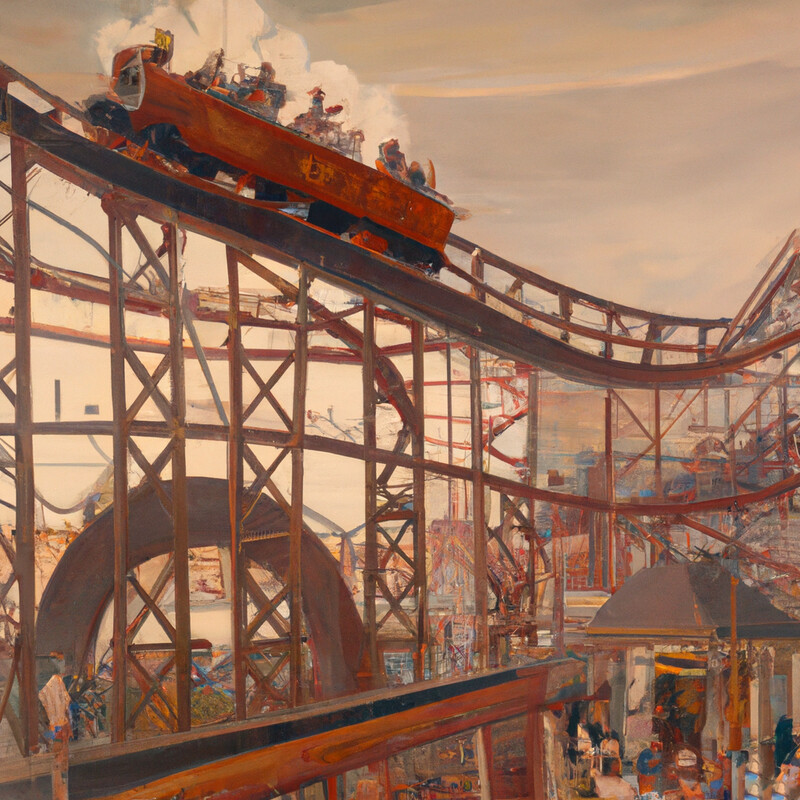 "Rollercoaster-1"John Sloan Style