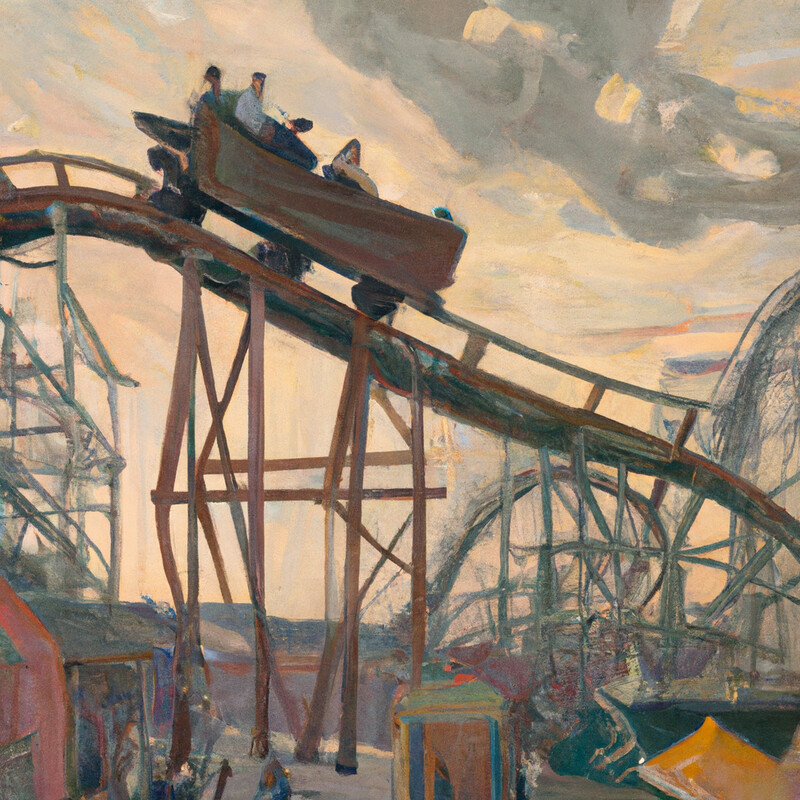 "Rollercoaster-3"John Sloan Style