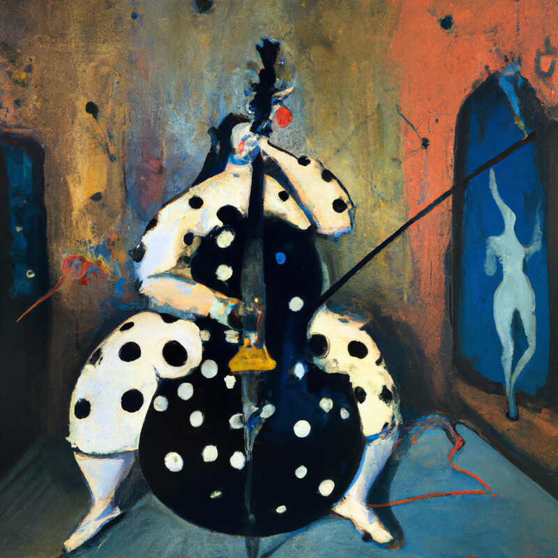 "Polka Dot Bass" Salvador Dali Style