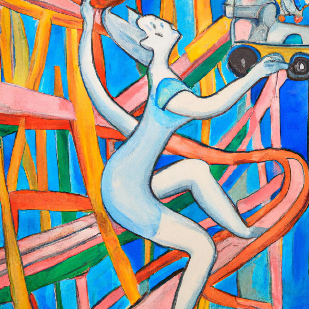 "Rollercoaster Ride" Pablo Picasso Style