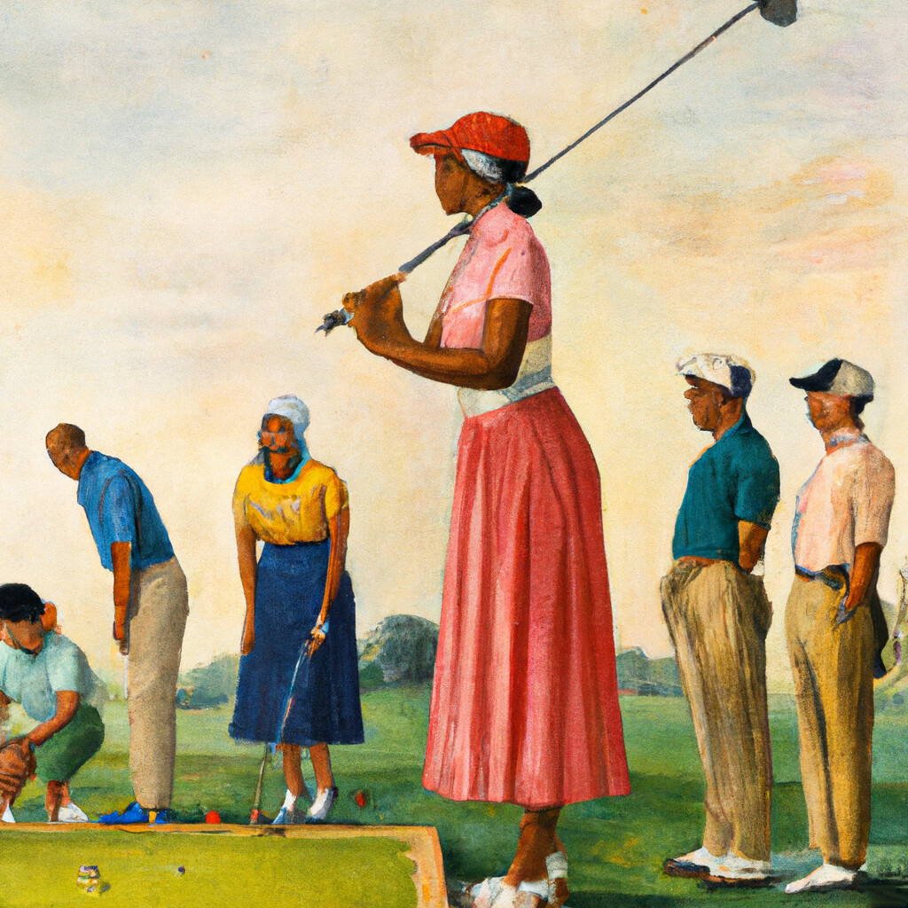 "Ladies Tee Time" Norman Rockwell Style