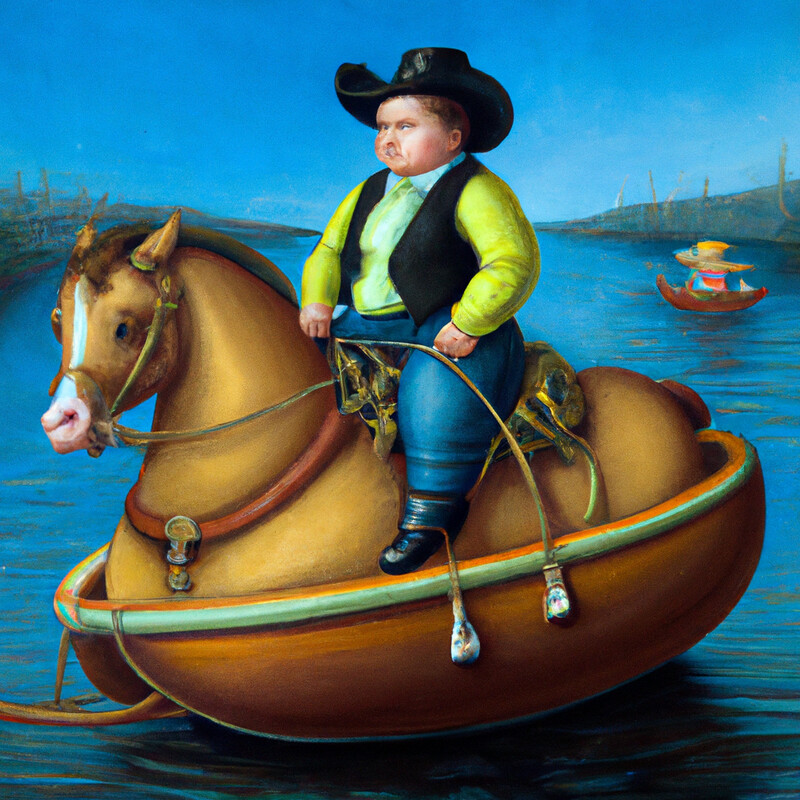 "If I had a Boat" Botero Style