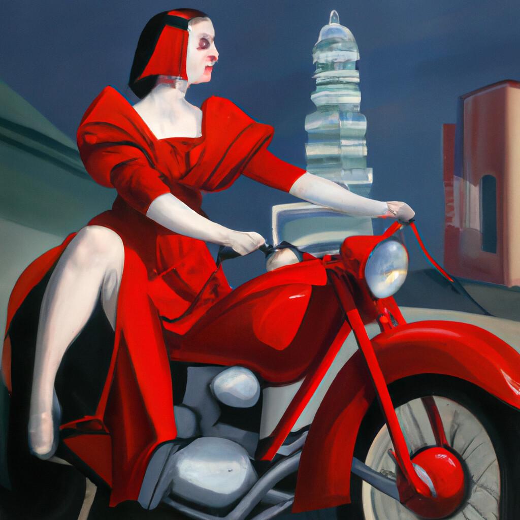 "Kick Start" Tamara de Lempicka Style