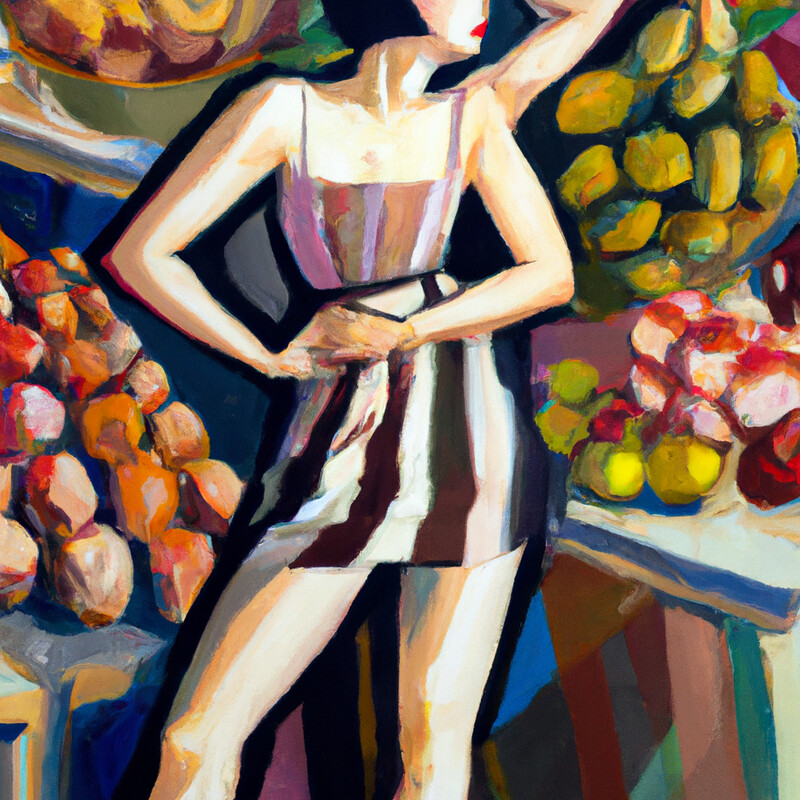 "Farmers Market" Tamara de Lempicka Style