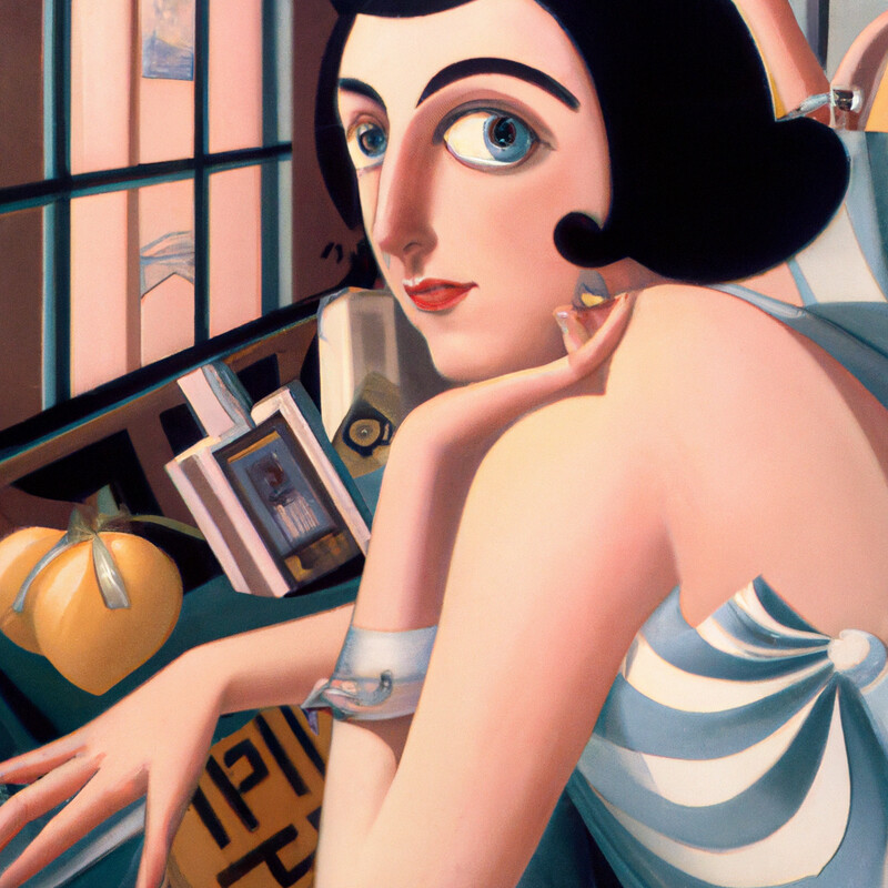 "Be Mine" Tamara de Lempicka Style