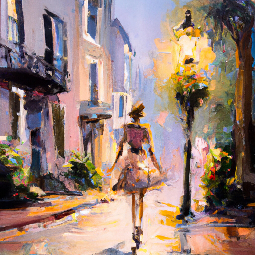 "Rainbow Row of Charleston" Willem Haenraets Style