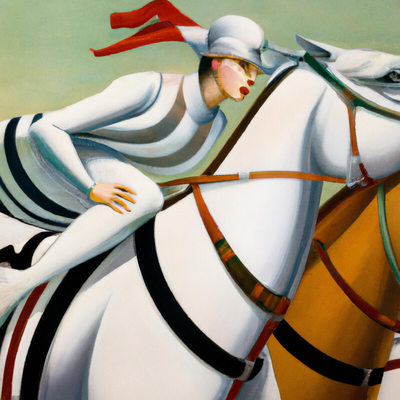 "The Derby" Tamara de Lempicka Style