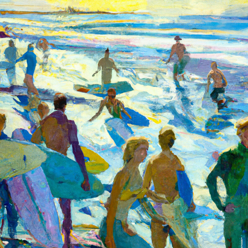 "Surf's Up" Richard Edward Miller Style